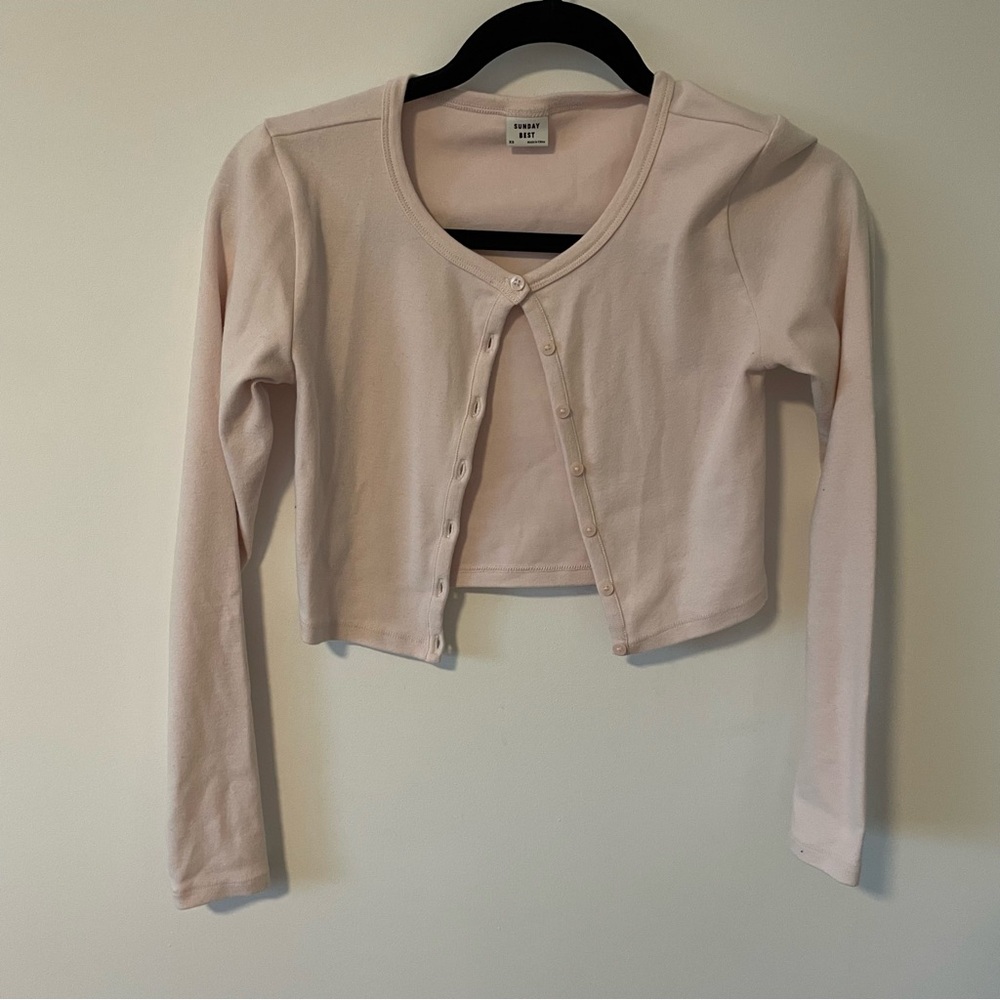 Sunday Best Light Pink Cardigan